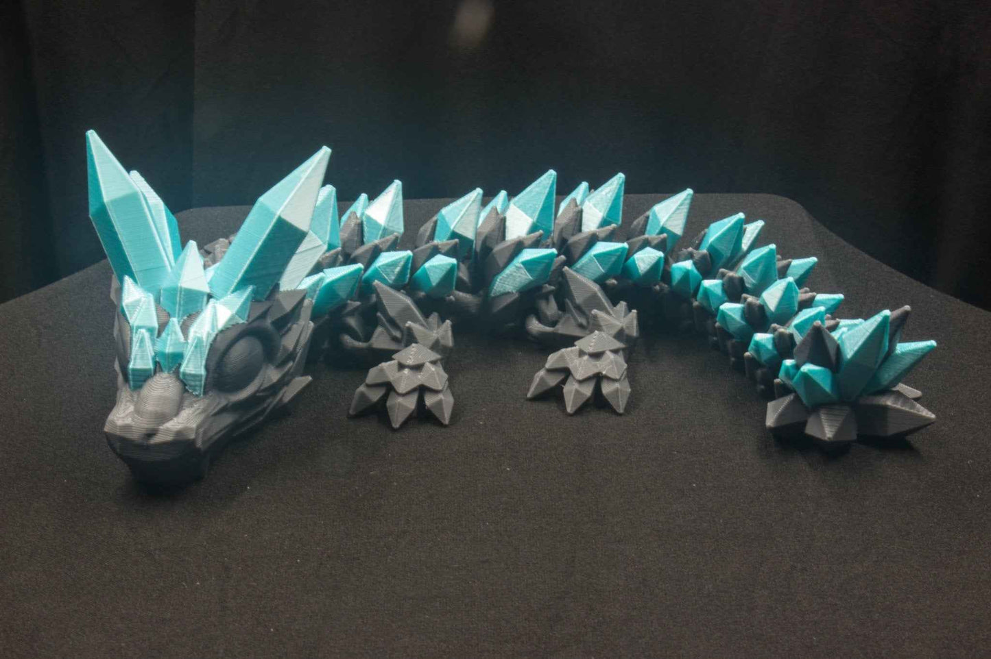Dual-Color Articulated Crystal Dragon