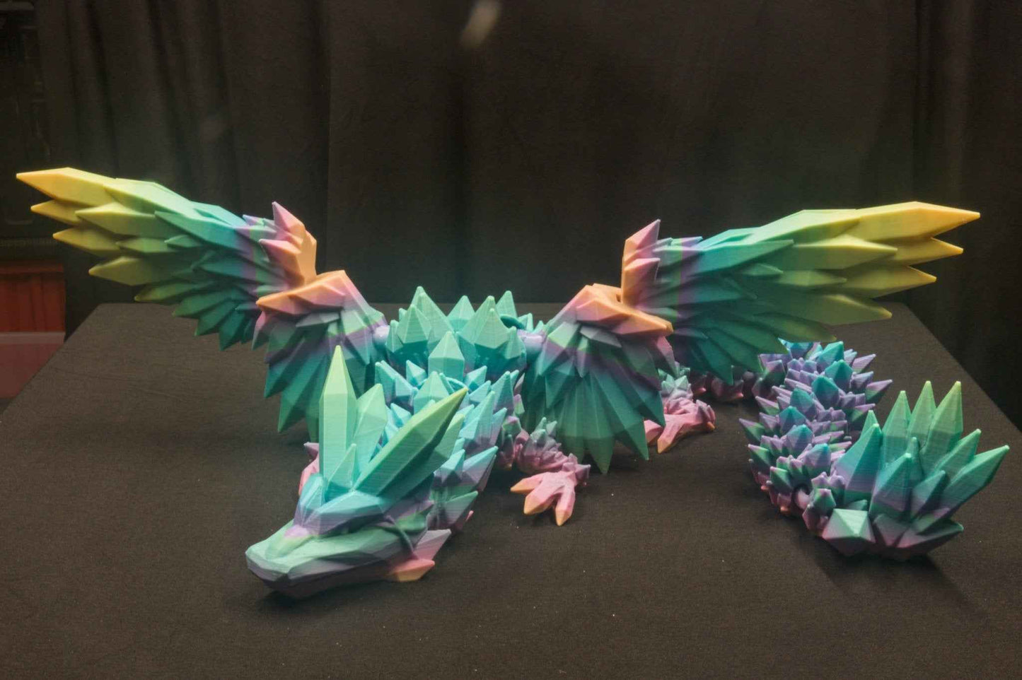 The Mystical Winged Crystal Dragon