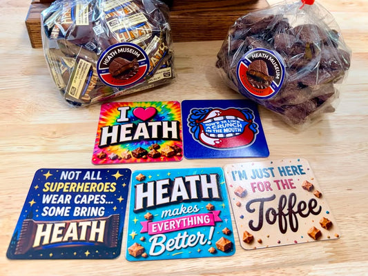 Custom Heath Keychains and Magnets for the Heath Museum - Heartland Craft LLC