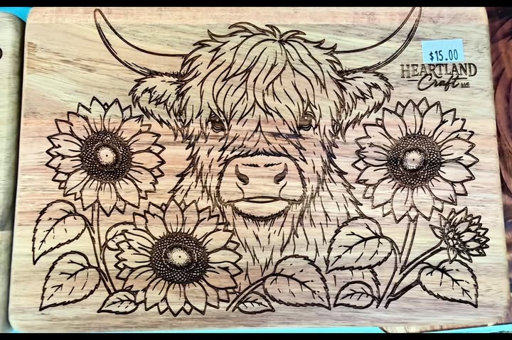 Funny Laser-Engraved BBQ Cutting Boards in Effingham - Heartland Craft LLC