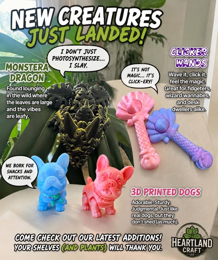 Meet the 3D Printed Monstera Dragon - Heartland Craft LLC