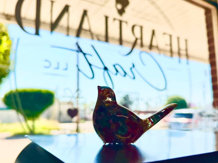 Practicing Clear Resin Art with a Detailed Bird - Heartland Craft LLC