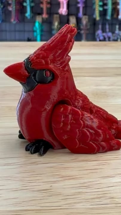 Tiny Cardinals 3D Prints at Heartland Craft - Heartland Craft LLC