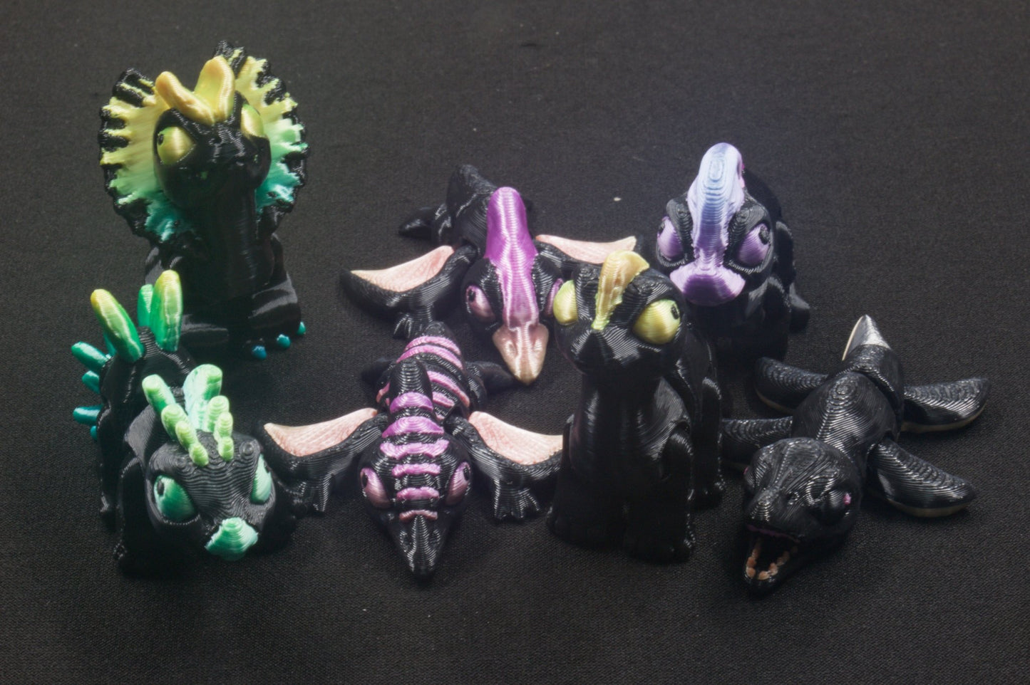 2 - Color Mini Dinosaur Pack - Heartland Craft LLC