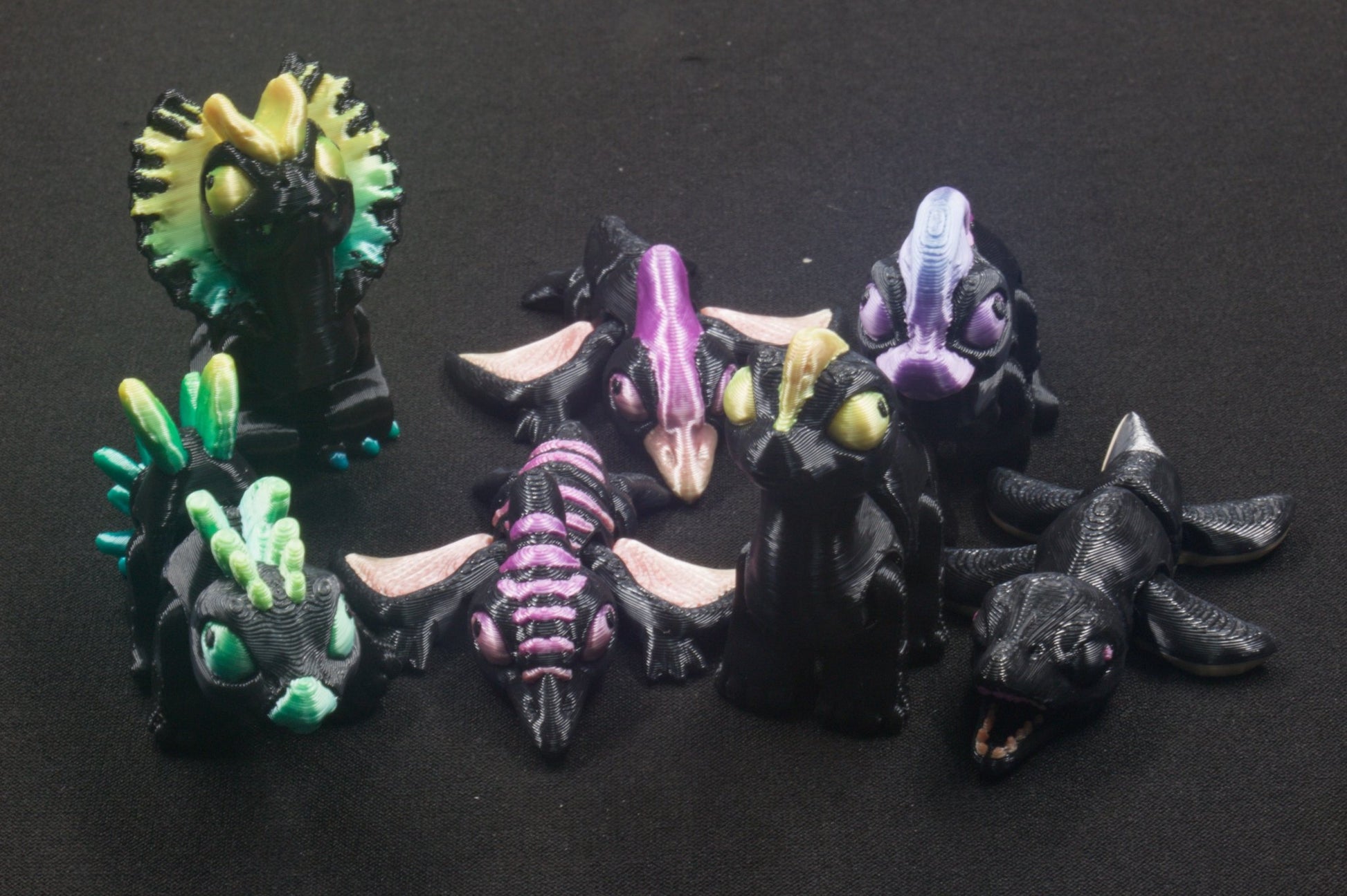 2 - Color Mini Dinosaur Pack - Heartland Craft LLC