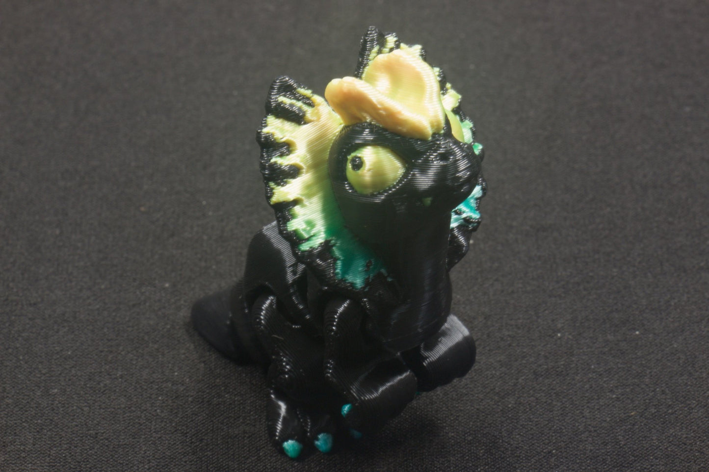 2 - Colored Mini Flappy Head Dinosaur - Heartland Craft LLC