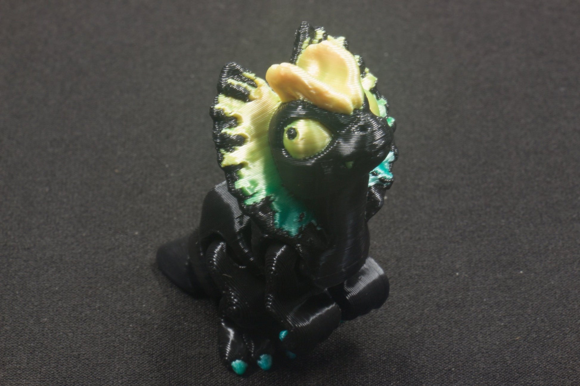 2 - Colored Mini Flappy Head Dinosaur - Heartland Craft LLC