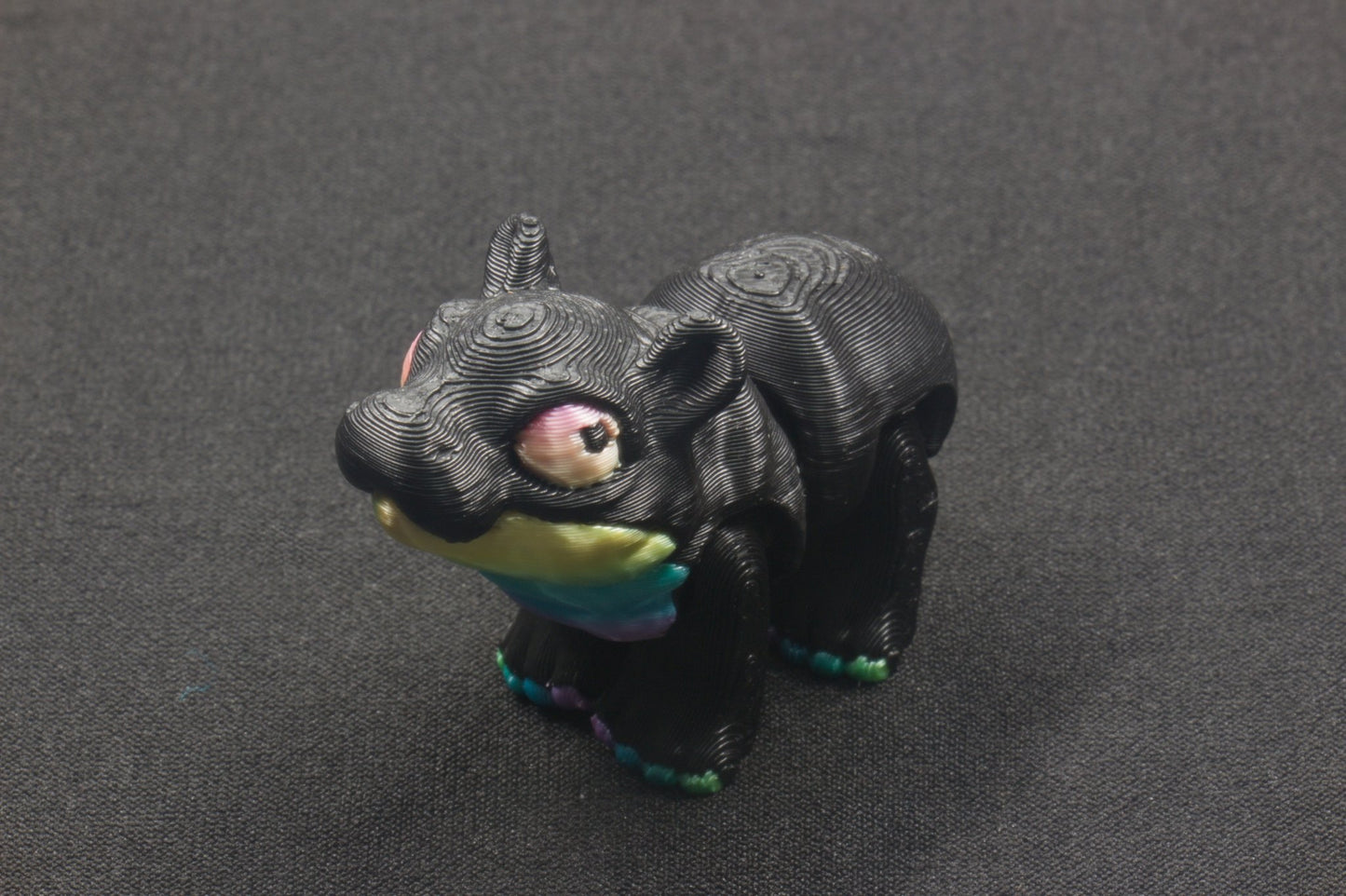 2 - colored Mini Hippopotamus - Heartland Craft LLC