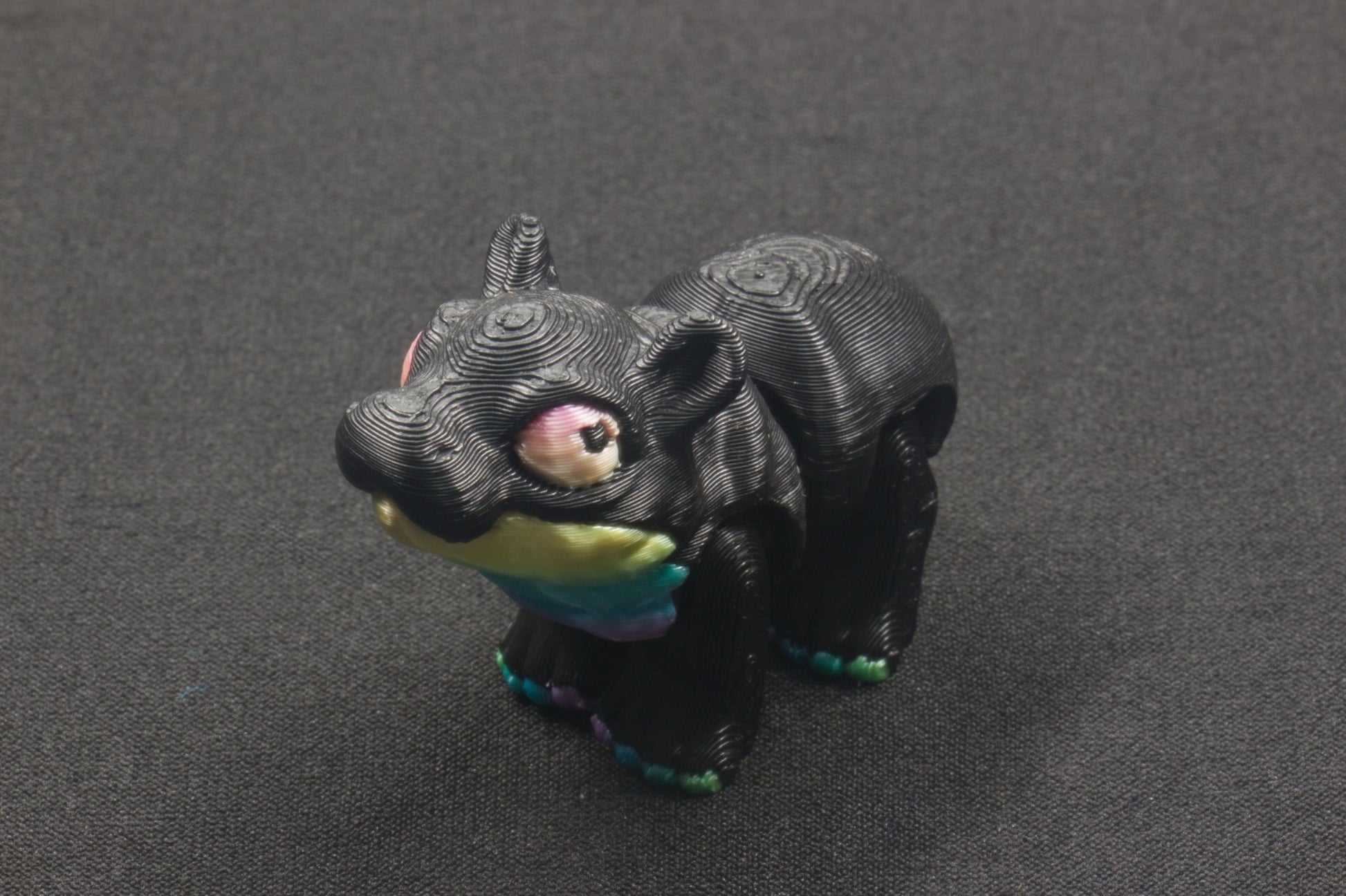 2 - colored Mini Hippopotamus - Heartland Craft LLC