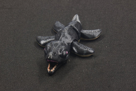 2 - Colored Mini Snappy Water Dinosaur - Heartland Craft LLC