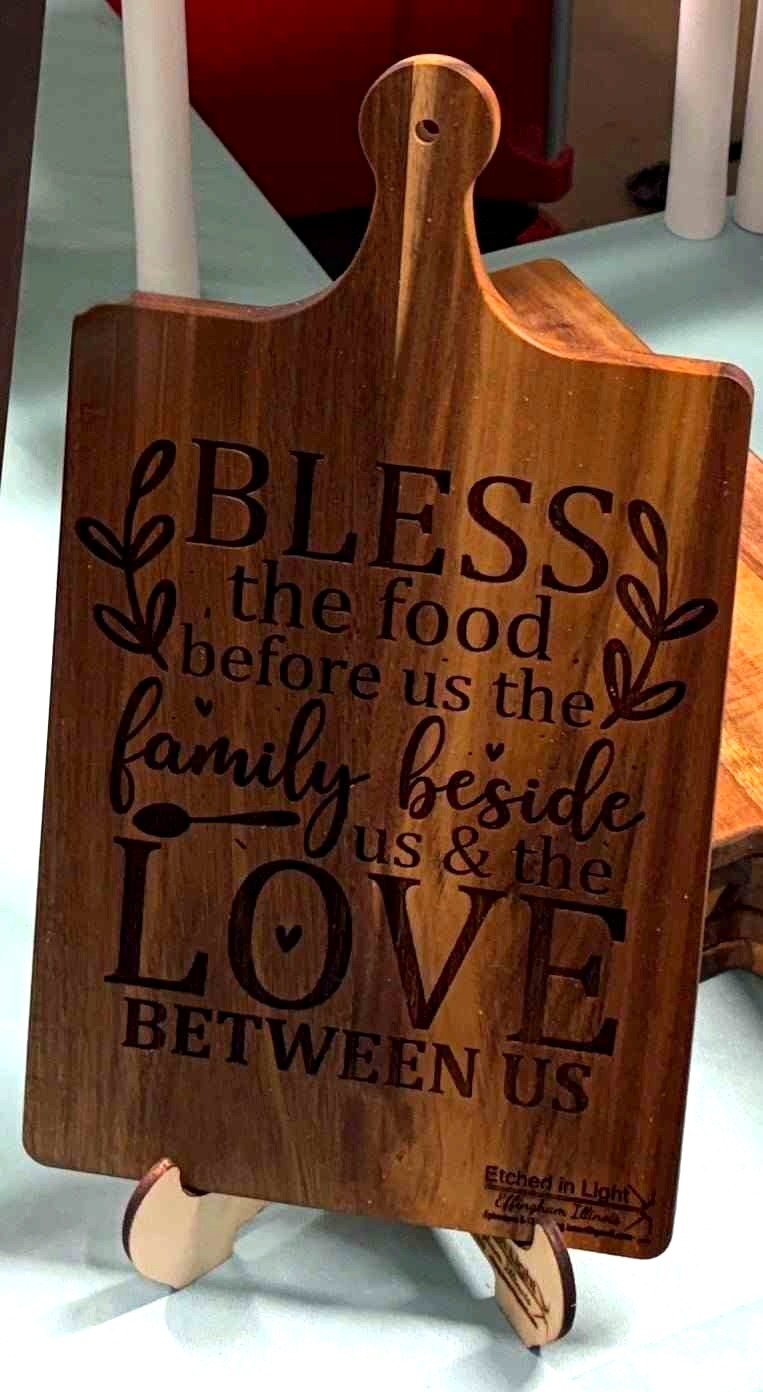 Custom Engraved Cutting Board - Personalized Kitchen Essential - Heartland Craft LLC