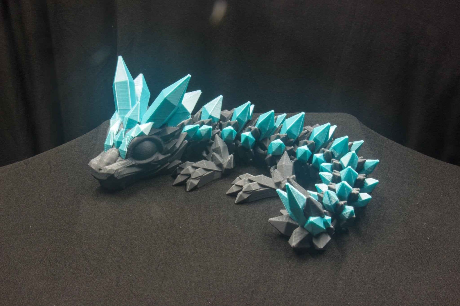 Dual-Color Articulated Crystal Dragon